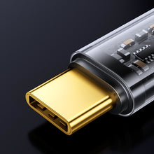Заредете изображение във визуализатора на галерията – Joyroom cable USB Type-C - USB Type-C 100W 1.2m black (S-CC100A12) - TopMag
