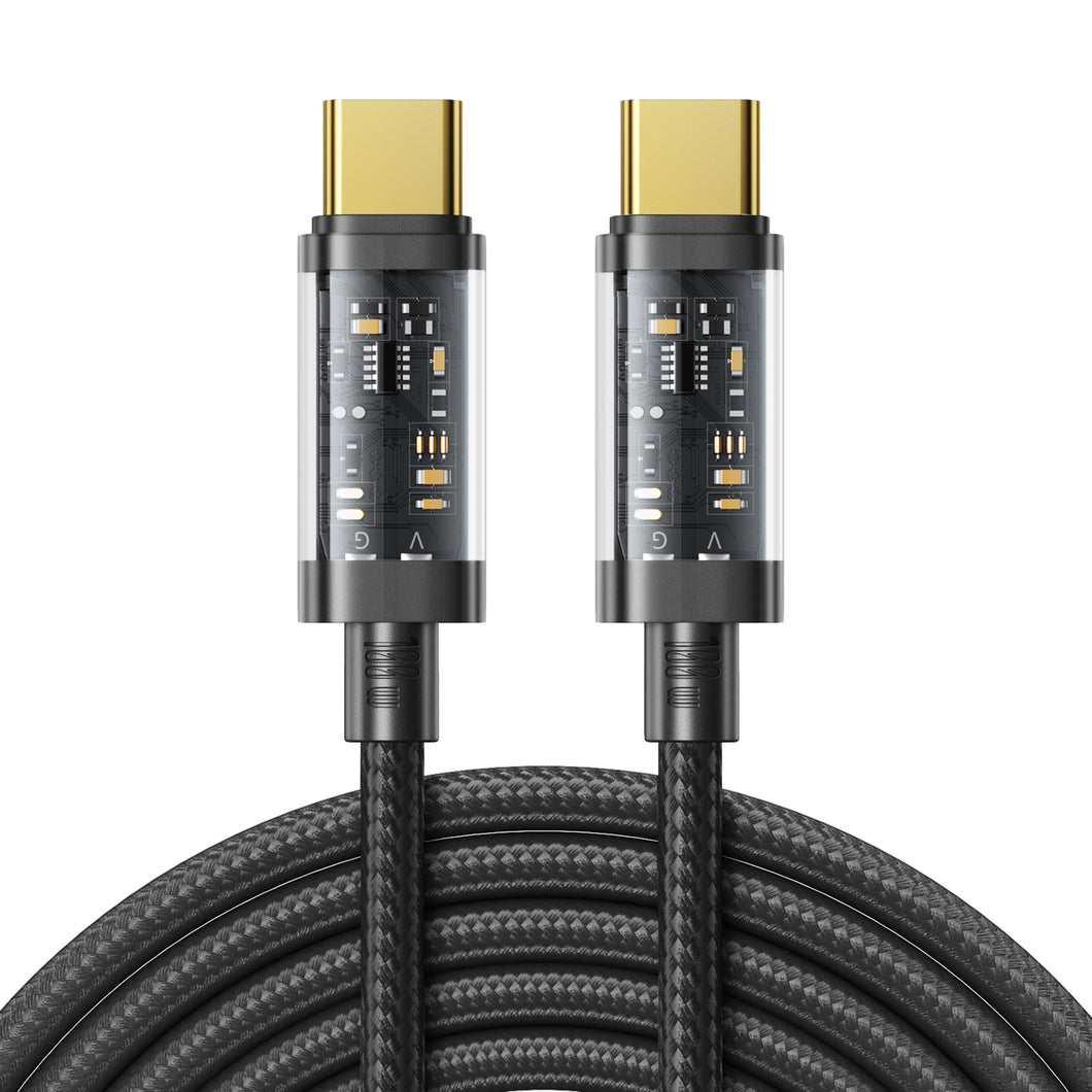 Joyroom cable USB Type-C - USB Type-C 100W cable 2m black (S-CC100A20) - TopMag
