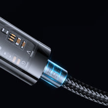 Заредете изображение във визуализатора на галерията – Joyroom cable USB Type-C - USB Type-C 100W cable 2m black (S-CC100A20) - TopMag
