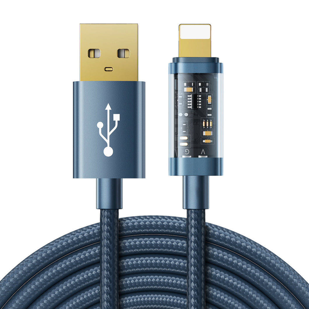 Joyroom USB cable - Lightning for charging / data transmission 2,4A 20W 2m blue (S-UL012A20) - TopMag