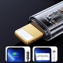 Заредете изображение във визуализатора на галерията – Joyroom USB cable - Lightning for charging / data transmission 2,4A 20W 2m blue (S-UL012A20) - TopMag

