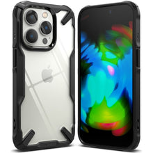 Заредете изображение във визуализатора на галерията – Ringke Fusion X Design case armored cover with frame for iPhone 14 Pro Max black (FX647E55) - TopMag
