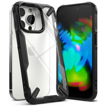 Заредете изображение във визуализатора на галерията – Ringke Fusion X Design case armored cover with frame for iPhone 14 Pro Max black (FX647E55) - TopMag
