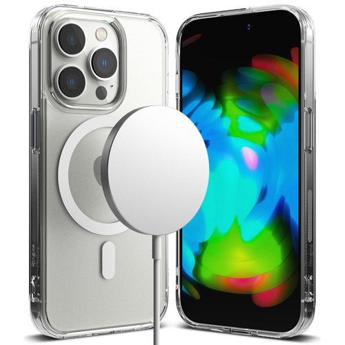 Ringke Fusion Magnetic Magnetic Hard Case with Gel Frame for iPhone 14 Pro Translucent (FMGM641E52) (MagSafe Compatible) - TopMag
