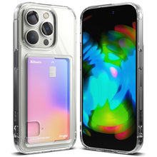Заредете изображение във визуализатора на галерията – Ringke Fusion Card Case for iPhone 14 Pro Card Wallet Documents Transparent (FCD641E52) - TopMag
