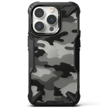 Заредете изображение във визуализатора на галерията – Ringke Fusion X Design case armored cover with frame for iPhone 14 Pro Black Camo Black (FX643E73) - TopMag
