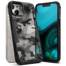 Заредете изображение във визуализатора на галерията – Ringke Fusion X Design case armored cover with frame for iPhone 14 Black Camo Black (FX635E73) - TopMag

