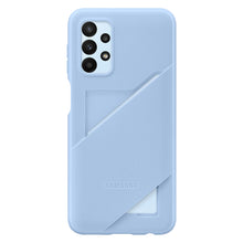 Заредете изображение във визуализатора на галерията – Samsung Card Slot Cover Case for Samsung Galaxy A23 Silicone Case Wallet Card Blue (EF-OA235TLEGWW) - TopMag
