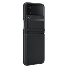 Заредете изображение във визуализатора на галерията – Samsung Flap Leather Cover Leather Case for Samsung Galaxy Z Flip4 Folding Leather Case Black (EF-VF721LBEGWW) - TopMag
