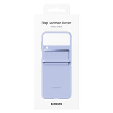 Заредете изображение във визуализатора на галерията – Samsung Flap Leather Cover Leather Case for Samsung Galaxy Z Flip4 Folding Leather Case Purple (EF-VF721LLEGWW) - TopMag
