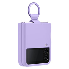 Заредете изображение във визуализатора на галерията – Samsung Ring Silicone Cover Case Cover for Samsung Galaxy Z Flip4 Hanger Case Purple (EF-PF721TVEGWW) - TopMag
