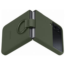 Заредете изображение във визуализатора на галерията – Samsung Ring Silicone Cover Case Cover for Samsung Galaxy Z Flip4 Hang Tag Case khaki (EF-PF721TGEGWW) - TopMag
