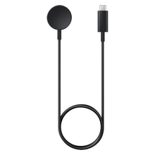Заредете изображение във визуализатора на галерията – Samsung fast wireless charger for Samsung Galaxy Watch 3/4/5, Galaxy Active / Active 2 smartwatches black (EP-OR900BBEGWW) - TopMag
