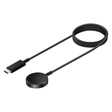 Заредете изображение във визуализатора на галерията – Samsung fast wireless charger for Samsung Galaxy Watch 3/4/5, Galaxy Active / Active 2 smartwatches black (EP-OR900BBEGWW) - TopMag
