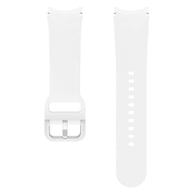 Заредете изображение във визуализатора на галерията – Samsung Sports Elastic Wristband for Samsung Galaxy Watch 4/4 Classic / 5/5 Pro (S / M) white (ET-SFR90SWEGEU) - TopMag
