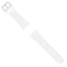 Заредете изображение във визуализатора на галерията – Samsung Sports Elastic Wristband for Samsung Galaxy Watch 4/4 Classic / 5/5 Pro (S / M) white (ET-SFR90SWEGEU) - TopMag
