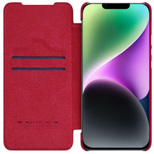 Заредете изображение във визуализатора на галерията – Nillkin Qin Pro Leather Case iPhone 14 6.1 2022 Red
