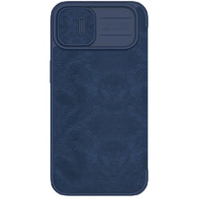 Заредете изображение във визуализатора на галерията – Nillkin Qin Pro Leather Case iPhone 14 6.1 2022 Blue
