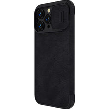 Заредете изображение във визуализатора на галерията – Nillkin Qin Pro Leather Case iPhone 14 Pro Max 6.7 2022 Black
