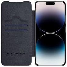 Заредете изображение във визуализатора на галерията – Nillkin Qin Pro Leather Case iPhone 14 Pro Max 6.7 2022 Black
