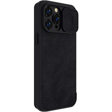 Заредете изображение във визуализатора на галерията – Nillkin Qin Pro Leather Case iPhone 14 Pro Max 6.7 2022 Black
