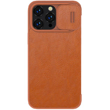 Заредете изображение във визуализатора на галерията – Nillkin Qin Pro Leather Case iPhone 14 Pro Max 6.7 2022 Brown
