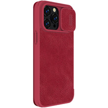 Заредете изображение във визуализатора на галерията – Nillkin Qin Pro Leather Case iPhone 14 Pro Max 6.7 2022 Red
