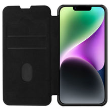 Заредете изображение във визуализатора на галерията – Nillkin Qin Pro Leather Case-plain leather iPhone 14 6.1 2022 Classic Black
