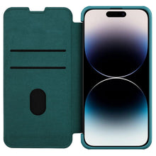 Заредете изображение във визуализатора на галерията – Nillkin Qin Pro Leather Case-plain leather iPhone 14 Pro 6.1 2022 Exuberant Green
