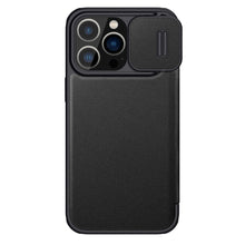 Заредете изображение във визуализатора на галерията – Nillkin Qin Pro Leather Case-plain leather iPhone 14 Pro Max 6.7 2022 Classic Black

