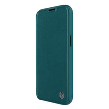 Заредете изображение във визуализатора на галерията – Nillkin Qin Pro Leather Case-plain leather iPhone 14 Pro Max 6.7 2022 Exuberant Green
