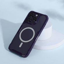 Заредете изображение във визуализатора на галерията – Nillkin Nature Pro Magnetic Case for iPhone 14 Pro magnetic cover MagSafe blue
