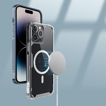 Заредете изображение във визуализатора на галерията – Nillkin Nature Pro Magnetic Case for iPhone 14 Pro Max MagSafe magnetic case transparent
