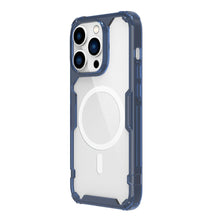 Заредете изображение във визуализатора на галерията – Nillkin Nature Pro Magnetic Case for iPhone 14 Pro Max magnetic cover MagSafe blue

