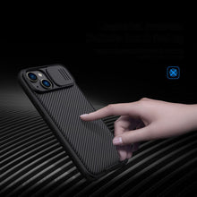 Заредете изображение във визуализатора на галерията – Nillkin CamShield Pro Case (PC and TPU) iPhone 14 6.1 2022 Blue
