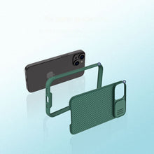 Заредете изображение във визуализатора на галерията – Nillkin CamShield Pro Case (PC and TPU) iPhone 14 6.1 2022 Blue
