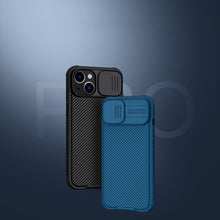 Заредете изображение във визуализатора на галерията – Nillkin CamShield Pro Case (PC and TPU) iPhone 14 Plus 6.7 2022 Blue
