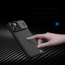 Заредете изображение във визуализатора на галерията – Nillkin CamShield Pro Case (PC and TPU) iPhone 14 Pro Max 6.7 2022 Blue
