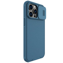 Заредете изображение във визуализатора на галерията – Nillkin CamShield Pro Case (PC and TPU) iPhone 14 Pro Max 6.7 2022 Blue
