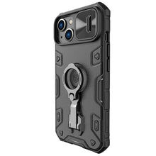 Заредете изображение във визуализатора на галерията – Nillkin CamShield Armor Pro Case for iPhone 14 Armored cover stand ring black
