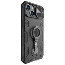 Заредете изображение във визуализатора на галерията – Nillkin CamShield Armor Pro Case for iPhone 14 Armored cover stand ring black
