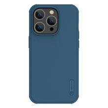 Заредете изображение във визуализатора на галерията – Nillkin Super Frosted Shield Pro Magnetic Case iPhone 14 Pro Max 6.7 2022 Blue
