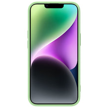 Заредете изображение във визуализатора на галерията – Nillkin CamShield Magnetic Silicone Case iPhone 14 Magnetic MagSafe case with camera cover green
