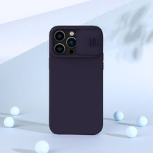 Заредете изображение във визуализатора на галерията – Nillkin CamShield Magnetic Silicone Case iPhone 14 Pro magnetic MagSafe cover with camera cover black
