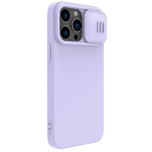 Заредете изображение във визуализатора на галерията – Nillkin CamShield Magnetic Silicone Case iPhone 14 Pro magnetic MagSafe cover with camera cover purple
