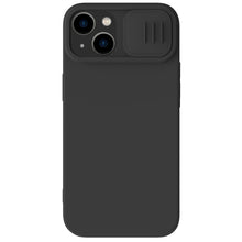 Заредете изображение във визуализатора на галерията – Nillkin CamShield Magnetic Silicone Case iPhone 14 Plus magnetic MagSafe cover with camera cover black
