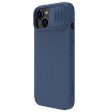 Заредете изображение във визуализатора на галерията – Nillkin CamShield Magnetic Silicone Case iPhone 14 Plus magnetic MagSafe cover with camera cover blue
