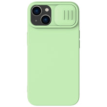 Заредете изображение във визуализатора на галерията – Nillkin CamShield Magnetic Silicone Case iPhone 14 Plus magnetic MagSafe cover with camera cover green
