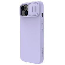 Заредете изображение във визуализатора на галерията – Nillkin CamShield Magnetic Silicone Case iPhone 14 Plus magnetic MagSafe cover with camera cover purple
