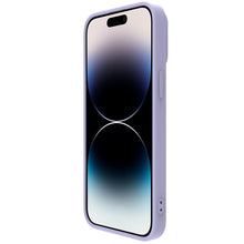 Заредете изображение във визуализатора на галерията – Nillkin CamShield Magnetic Silicone Case iPhone 14 Pro Max Magnetic MagSafe Cover with Camera Protector Purple
